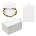 thumbnail image 1 of 100 PCS Ring Display Cards, Jewelry Display Cards Kraft Ring Packaging Cards for Selling Jewelry(White), 1 of 5