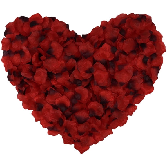100 PCS Silk Flower Rose Petals for Wedding Decorations Wedding Proposal Anniversary Flower Decorations(Deep Red)