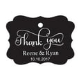 thumbnail image 1 of 100 PCS Thank You Custom Made Hang Tags Personalized Wedding Favor Gift Paper Tags, 1 of 1