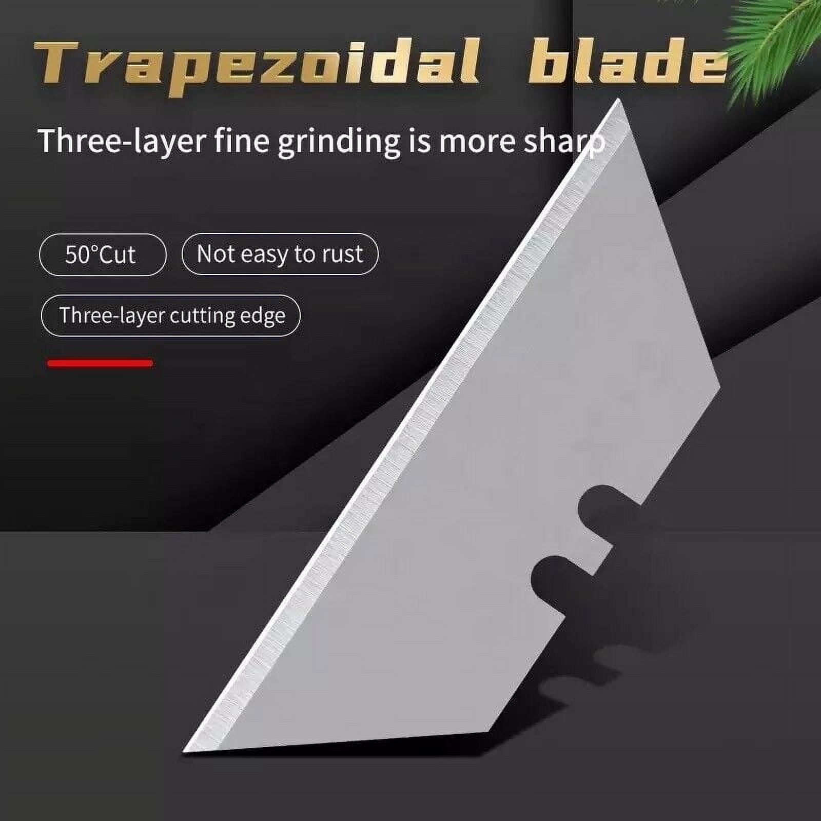 100 PCS Utility Knife Blades Replacement Refills For Drywall carpet Carton Standard Razor Box Cutter