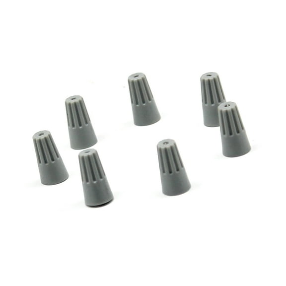 100 PCS Wire Connectors Cable Terminal Block Quick Screw Joints Spiral Pressure Line Caps Closed End Terminal (Grey)