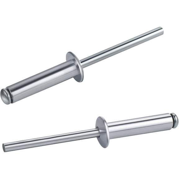 100 PCs 3/32'' x 5/16''Aluminum Blind Rivets, Pack of 100 CT 2.4mm x 8mm Pop Rivets with Aluminum Grip and Steel Mandrel