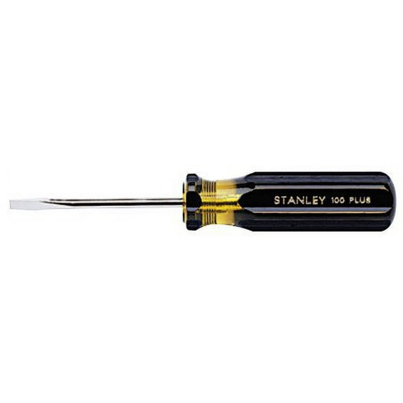 100 Plus Light Blade Cabinet Tip Screwdrivers, 3/16 In, 8 in Shank L