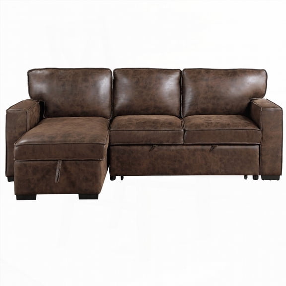 Modern Contemporary Polyester Reversible Pull Out Sofa Bed 220cm for Living Room