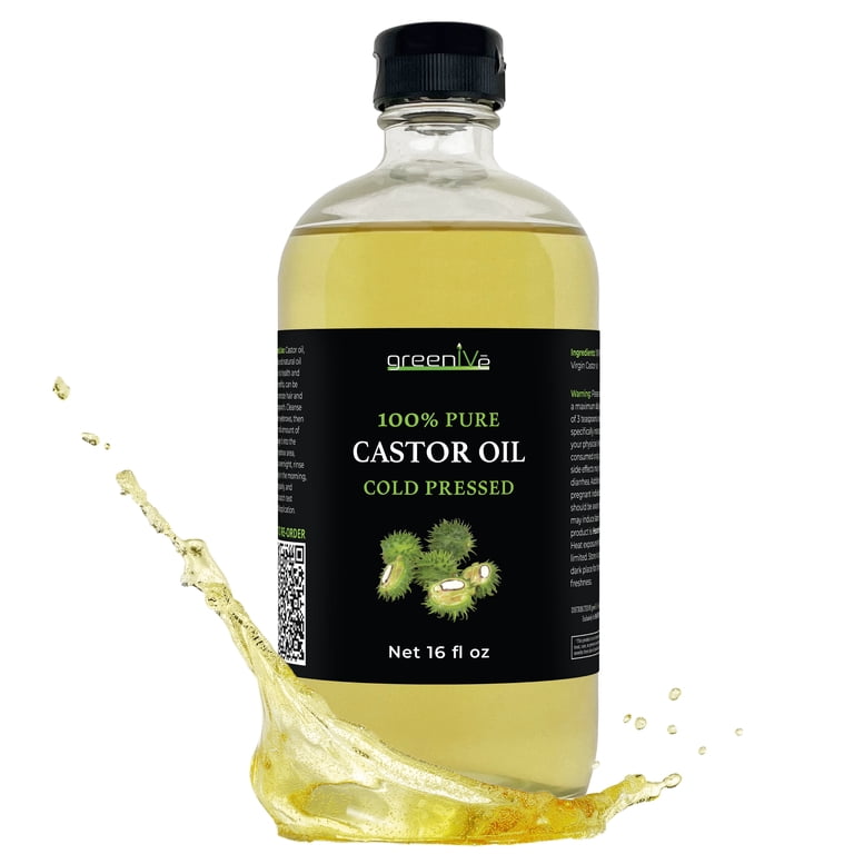 GreenIve 100% Pure Castor Oil, Cold-Pressed, 16oz Glass Bottle, Hexane Free, USP Grade - Walmart.com GreenIve 100% Pure Castor Oil, Cold-Pressed, 16oz Glass Bottle, Hexane Free, USP Grade - Walmart.com