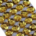 100-Pack 08-inch 3D Sequin Bead Flowers Mini Floral Appliques for Stage ...