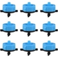 thumbnail image 1 of 100 Pack 1/2 GPH Drip Emitters Pressure Compensating Irrigation Drippers 2L/H Irrigation Emitter Sprinkler Drippers Connect 4mm/7mm Hose for Home Gardening Vegetables (Blue), 1 of 4