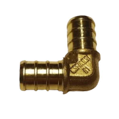 6-Pack Lead-Free Brass PEX Reducing Elbow Fittings, 3/4 Inch X 1/2 Inch, For Plumbing & Water Drinking Lines