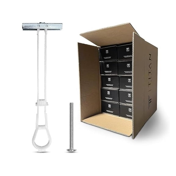 100-Pack 1/4"-20 Heavy Duty Quick Toggle Anchors with Bolts Set | for Drywall, Metal Studs, and Concrete Block | Holds 260+ Lbs. | 100 Toggles + 100 Bolts