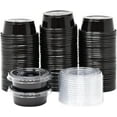 thumbnail image 1 of [100 Sets - 1.5 oz.] Black Jello Shot Cups with Lids | Small Plastic Containers with Lids | Sauce Cups, Condiment Cups, Disposable Portion Cups | Salad Dressing Container To Go, 1 of 7