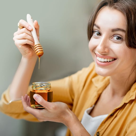 100 Pack 1.5oz Mini Hexagon Glass Jars Bulk for Wedding Small Honey Jars with Lids for Spice Canning Mason Gifts Candy Honey Wedding Party Favors Crafts(Silver)