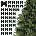 thumbnail image 1 of 100-Pack 1 Inch Mini Velvet Christmas Bows, Flocked Ribbon Bows for Tree Decor, Gift Wrapping, Crafts, Wedding & Holiday DIY Crafts, 1 of 5