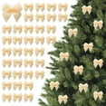thumbnail image 1 of 100-Pack 1 Inch Mini Velvet Christmas Bows, Flocked Ribbon Bows for Tree Decor, Gift Wrapping, Crafts, Wedding & Holiday DIY Crafts, 1 of 5