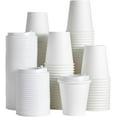 thumbnail image 1 of [100 Pack] 10 oz Paper Coffee Cups, Disposable Paper Coffee Cup with Lids, Hot/Cold Beverage Drinking Cup for Water, Juice or Tea, Suitable for Home, Shops and Cafes, 1 of 7