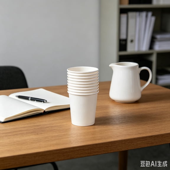 100 Pack 100ml White Disposable Paper Cups, Small Espresso Tasting Cups for Coffee, Juice, Samples & Office Water Service
