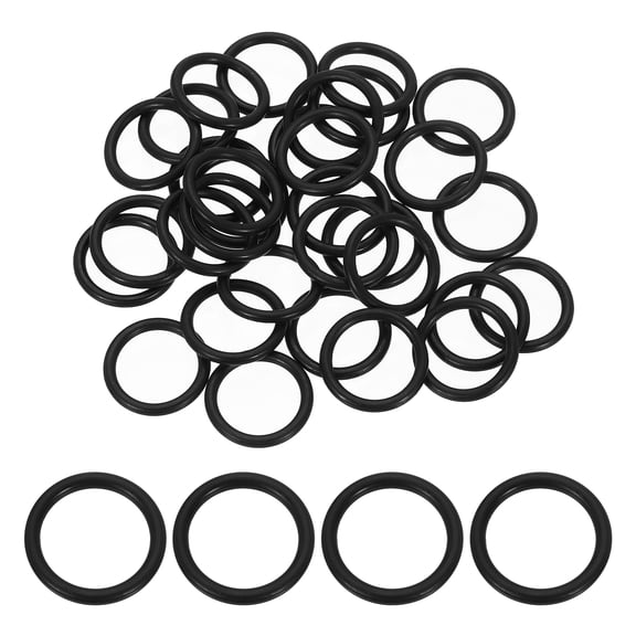 100 Pack 115 Nitrile O-rings 70 Durometer 11/16" ID, 7/8" OD, 3/32" Width Black