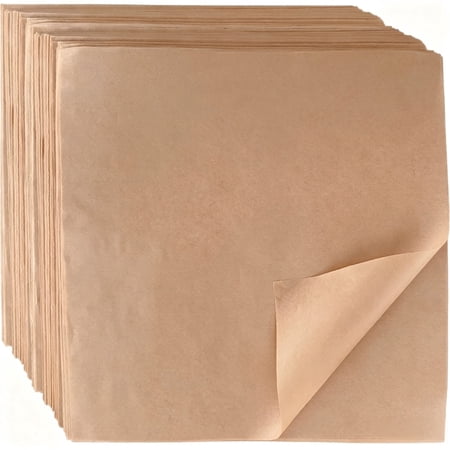 100 Pack 12×12 Inch Deli Paper Sheets, Greaseproof Food Wrapping Paper for Sandwich Snack Packaging