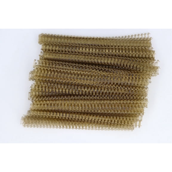 100-Pack 12.7mm Double Loop Wire Binding Spines, 3:1 Pitch, 34 Loops, Nylon Coated Iron Core, Holds 100 Sheets A4 Paper 100Pcs 12.7mm