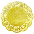 100 Pack 12 Inch Gold Doilies, Round Paper Placemats for Weddings