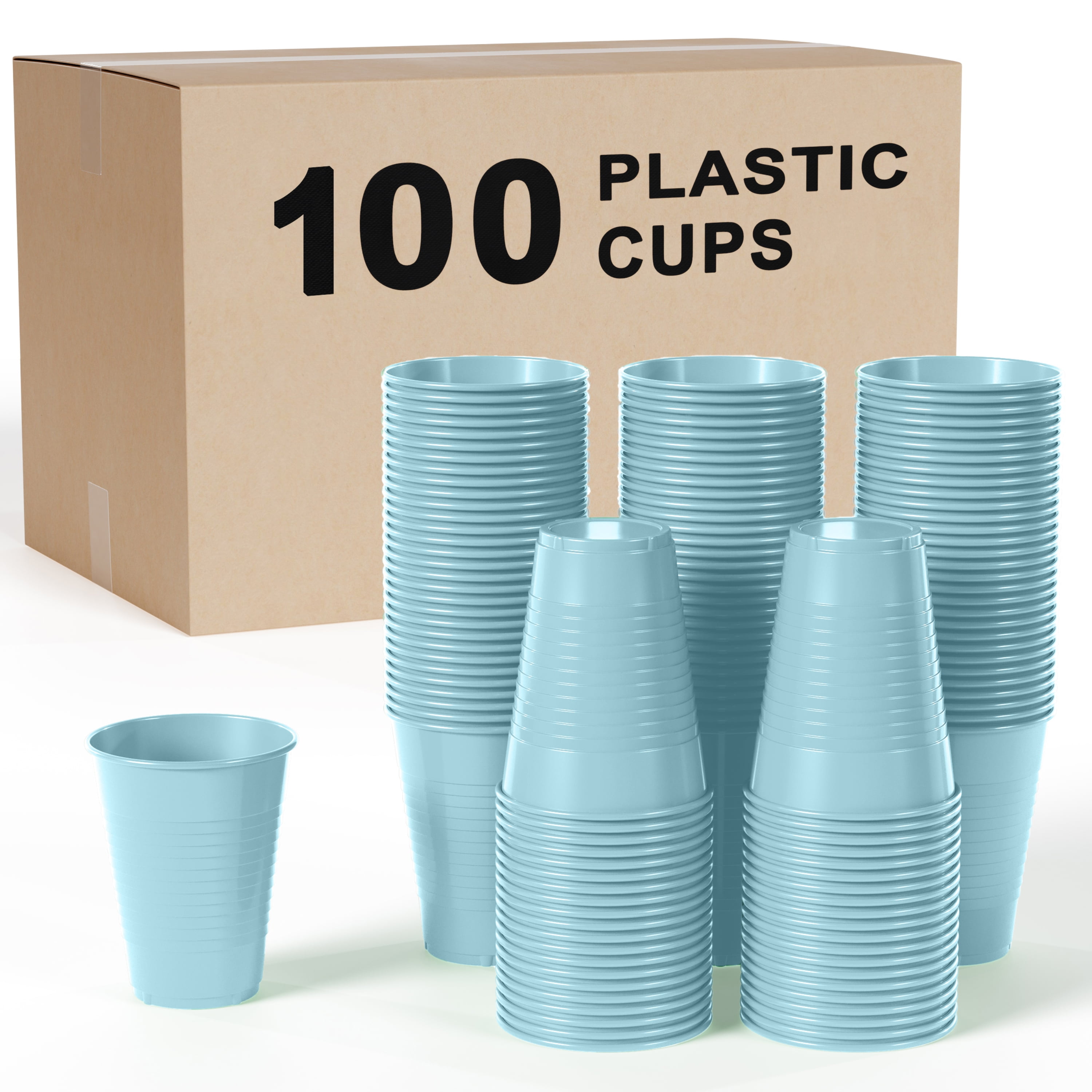 100-Pack 12 Oz Silver Disposable Plastic Cups - Durable and Stylish Party  Cups - Walmart Business Supplies