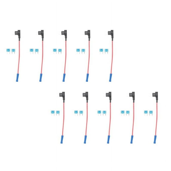 100 Pack - 12V Car Add-A-Circuit Fuse TAP Adapter Mini ATM Blade Fuse Holder