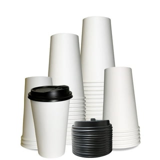 100 vasos desechables con tapa para café solo (114 ml - 4 oz), té o bebidas  calientes o frías - Comprar café online - Tienda online de Cafés Orús 