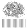 thumbnail image 1 of 100 Pack 2mm x 30mm Dowel Pins Bearing Steel Cylindrical Dowel Pins Shelf Support Peg Pin+/-0.02mm Diameter Tolerance, Silver Tone, 1 of 6