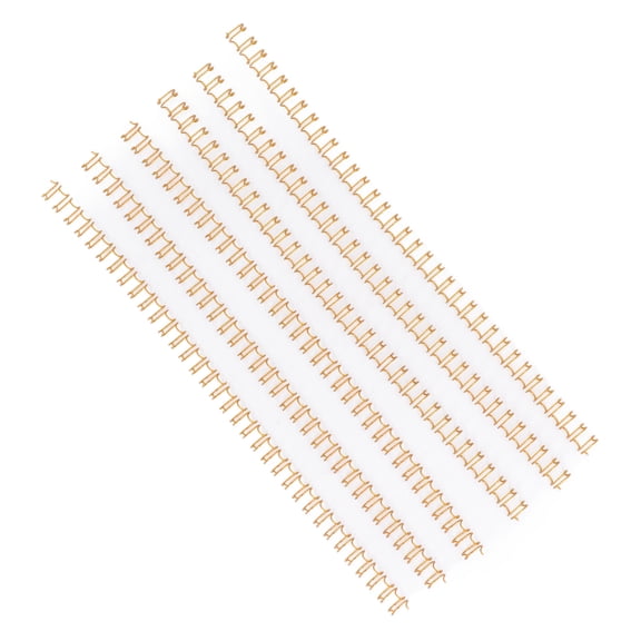 100 Pack 3:1 Pitch Double Loop Wire Binding Spines, 6.4mm Diameter Nylon Coated Metal Loops for A4 70g Paper Documents, 34 Loop Design 100Pcs 6.4mm A4 Paper