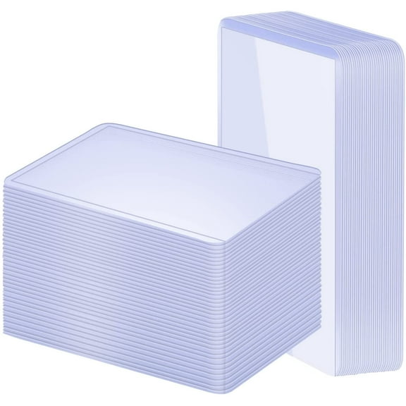 100 Pack 3"x4" Hard Plastic Card Sleeves Top Loaders for Cards, Baseball Card Protectors Hard Plastic, for Baseball Card, Game Cards, Trading Card