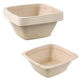 thumbnail image 1 of [100 Pack] 32oz Compostable Square Container Eco Friendly Bowls - Square Bowl Tree Free Sugarcane Bagasse Meal Prep Bento Boxes Take Out Catering Microwavable Deep Container by EcoQuality, 1 of 8