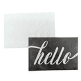 thumbnail image 1 of 100 Pack 4 in x 6 in Hello Blank Notecard and Envelope Set, Elegant, Versatile Cards Perfect for Thank You Notes, Messages, Greetings, Includes Matching Envelopes for Easy Sending, Bulk, Black, White, 1 of 1