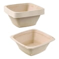 thumbnail image 1 of [100 Pack] 42oz Compostable Square Container Eco Friendly Bowls - Square Bowl Tree Free Sugarcane Bagasse Meal Prep Bento Boxes Take Out Catering Microwavable Deep Container by EcoQuality, 1 of 7