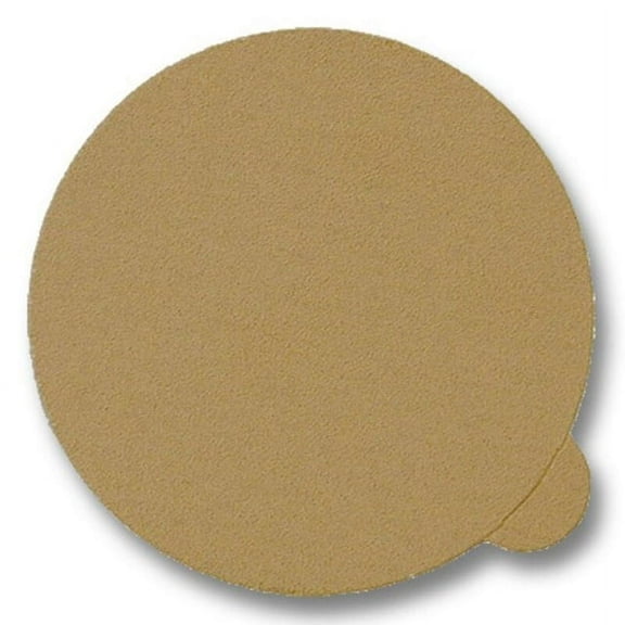 100 Pack 5 in W x 5 in L 180 Grit No Hole Disc with Tab PSA Sanding Disc