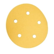 100 Pack 5 in W x 5 in L 220 Grit 5-Hole Hook and Loop Sanding Disc