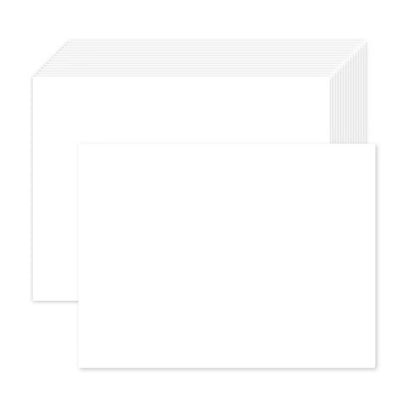 100-Pack 5x7 Heavy Card Stock, 240g FSC-Certified Blank Paper for Wedding Invitations Greeting Cards Photos, Smooth Matte Texture, White