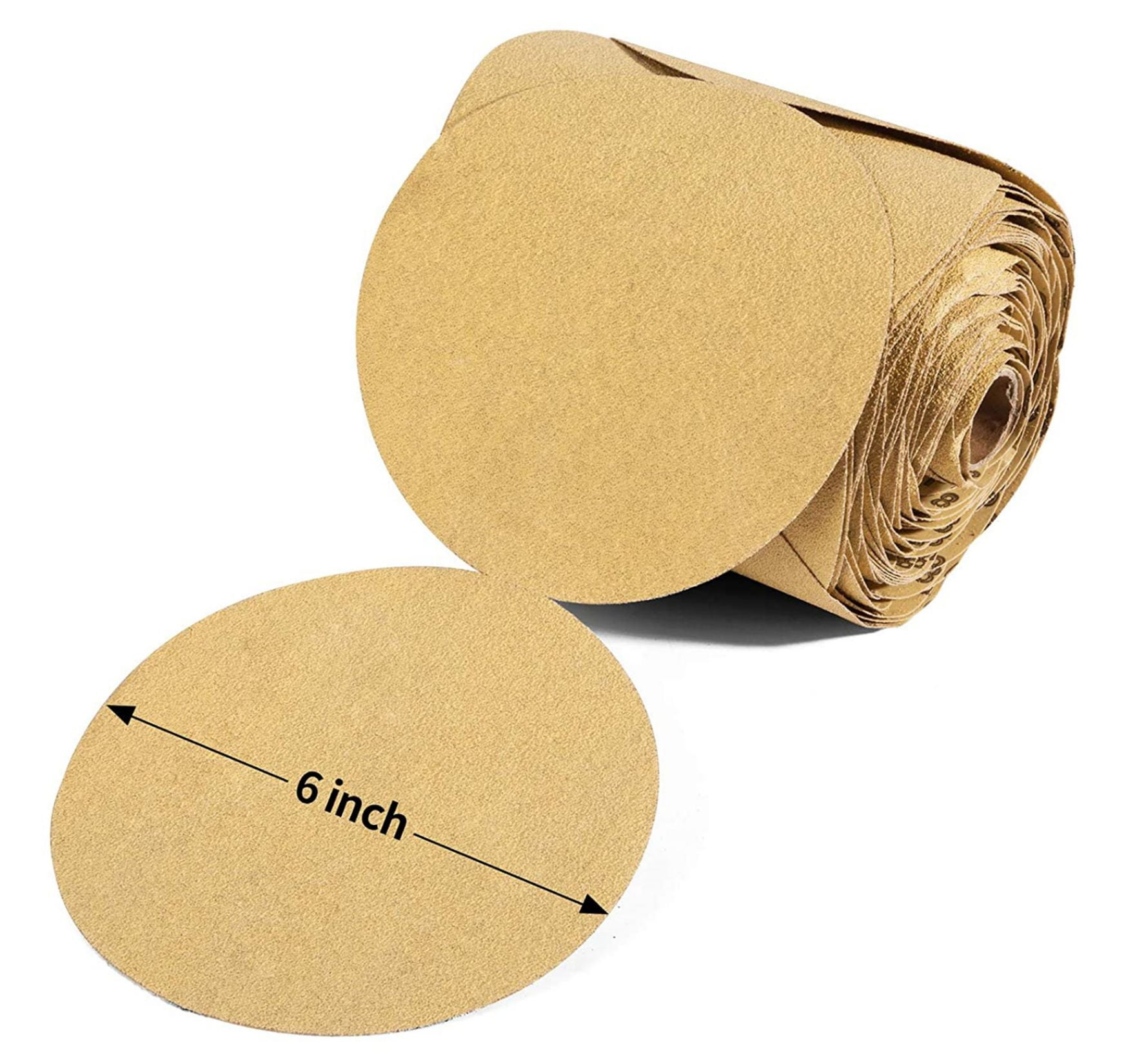 100 Pack 6 inch Sanding Discs Set, PSA Self Stick Sandpaper 320 Grits for Random Orbital Sander
