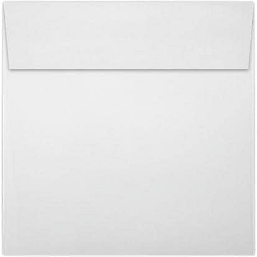 100 Pack of 6x6 Sqaure Envelopes 70lb Opaque Text for Professional