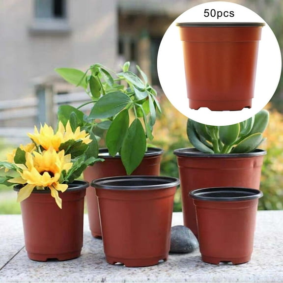 100-Pack 7.5CM Nursery Pots with Drainage Holes, Reusable Starting Pots for Succulents, Seedlings, Cuttings, and Transplanting, Durable Flower Containers