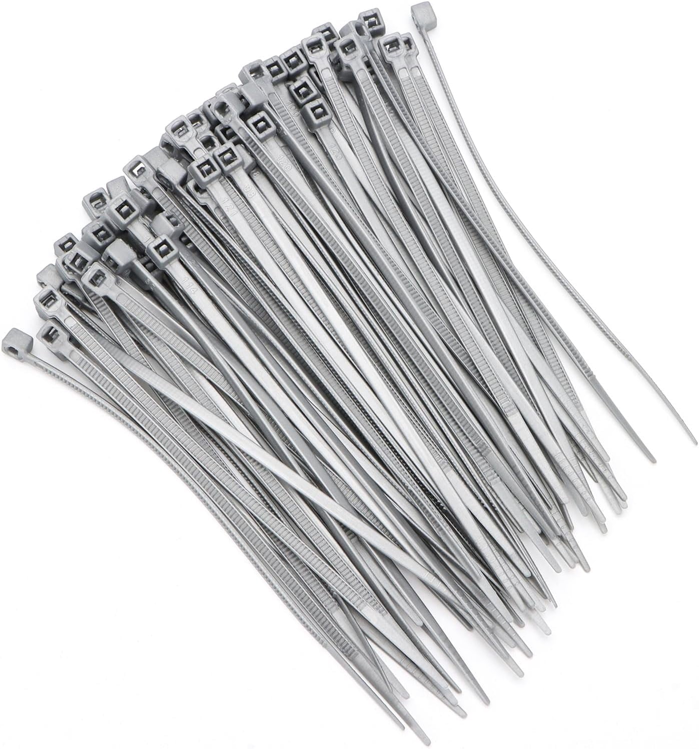 100-Pack 8 Inch Self-Locking Nylon Cable Zip Ties, Heavy-Duty and Multi ...