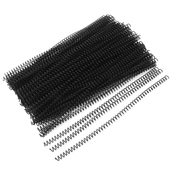 100 Pack 8mm Spiral Binding Coils, 48 Loop 4:1 Pitch Plastic Spines for A4 Paper Documents, 360 Degree Rotation 100PCS 8mm plastic