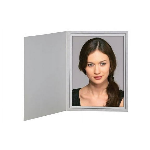 100 Pack 8x10 Photo Folder Frame Gray Slip-in