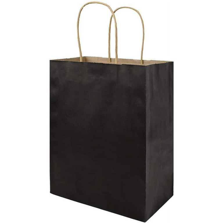 BagDream Kraft Paper Bags 50pcs 5.25x3.75x8 Inches Small Paper Gift Bags with Handles Bulk, Party Bags, Paper Shopping Bags, Kraft Bags, Brown Bags