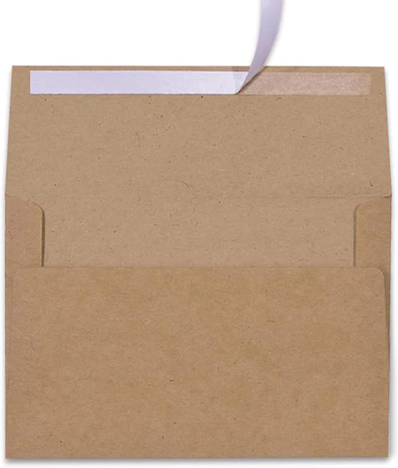 100 Pack A7 Brown Kraft Paper Invitation 5 x 7 Envelopes - Quick Self ...