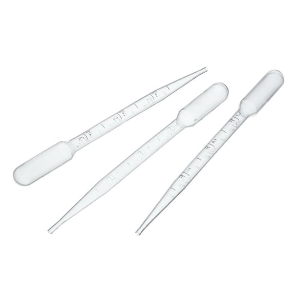 (100 Pack) ASR Outdoor Plastic Dropper Pipette Gold Panning 5.5 Inch - 3mL