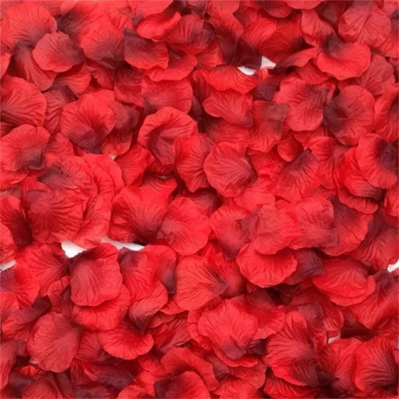 100-Pack Artificial Rose Petals - Silk Fabric for Valentine's Day Wedding Proposal & Anniversary Decor - Light Blue