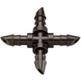 thumbnail image 1 of (100 Pack) - Barbed 1/4"-Inch Drip 4-Way Cross Fitting (fits 0.140/0.170 ID) 90-Degree 2-Way Connector, 1 of 6
