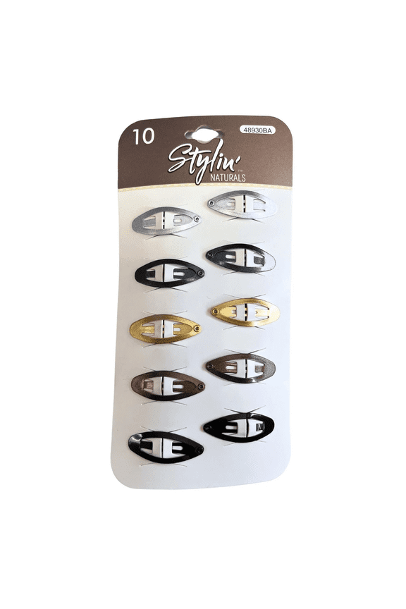 100 Pack Barrettes, Durable Snap Hair Clips, Stylish Everyday Hair Accessories for Secure Hold, Chic Looks, All Hair Types, Metallic Neutral Tones, Bulk, Silver, Gold, Bronze, Black