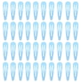 thumbnail image 1 of 100 Pack Black Metal Snap Hair Clips, 1.8 Inch (4.7cm) Barrettes for Women, Non-Slip Smooth Coated Hair Accessories, Basic Simple Design, 1 of 5