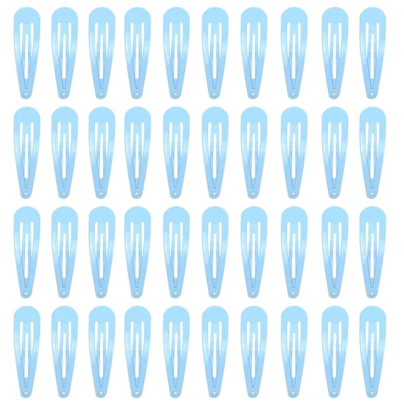 100 Pack Black Metal Snap Hair Clips, 1.8 Inch (4.7cm) Barrettes for Women, Non-Slip Smooth Coated Hair Accessories, Basic Simple Design