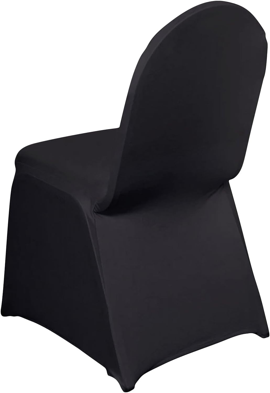 100 Pack | Black Premium Spandex Stretch Fitted Banquet Chair Cover ...